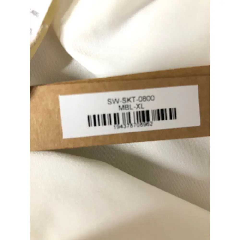 SKIMS Swim Wear Tube Coverup Skirt in Marble White NWT Size XL